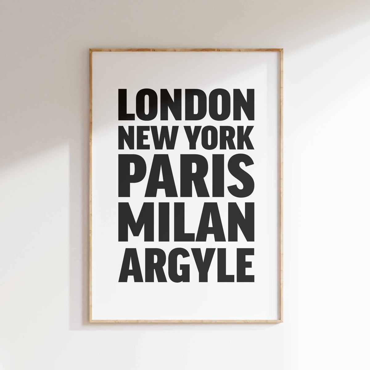ARGYLE poster