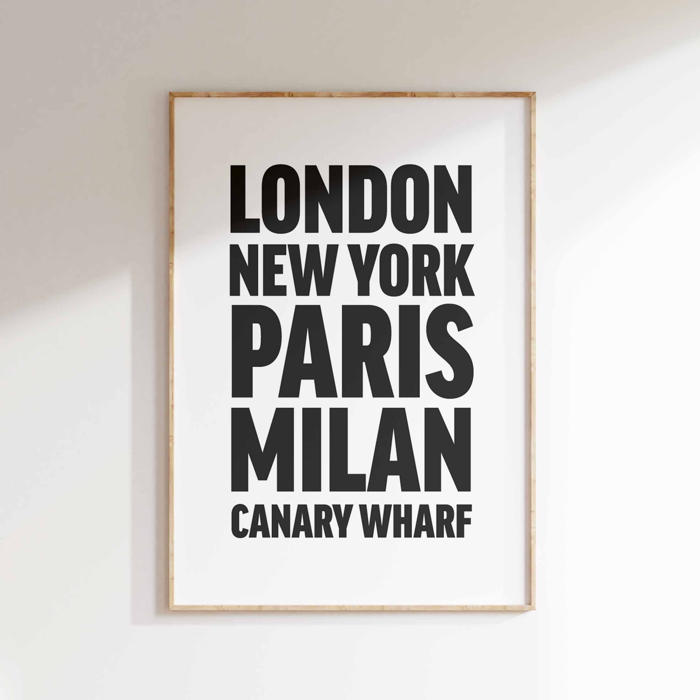 CANARY WHARF poster
