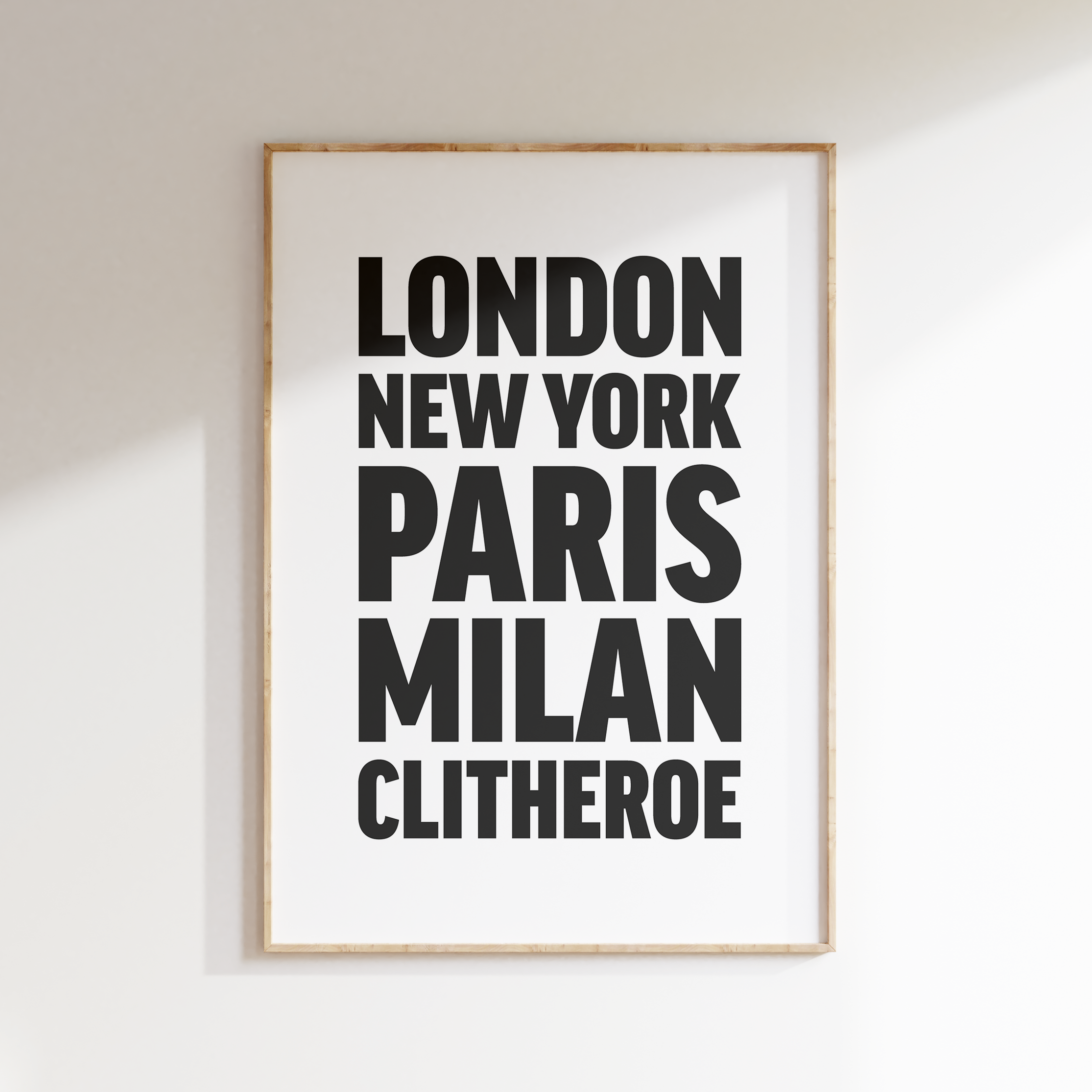 CLITHEROE poster