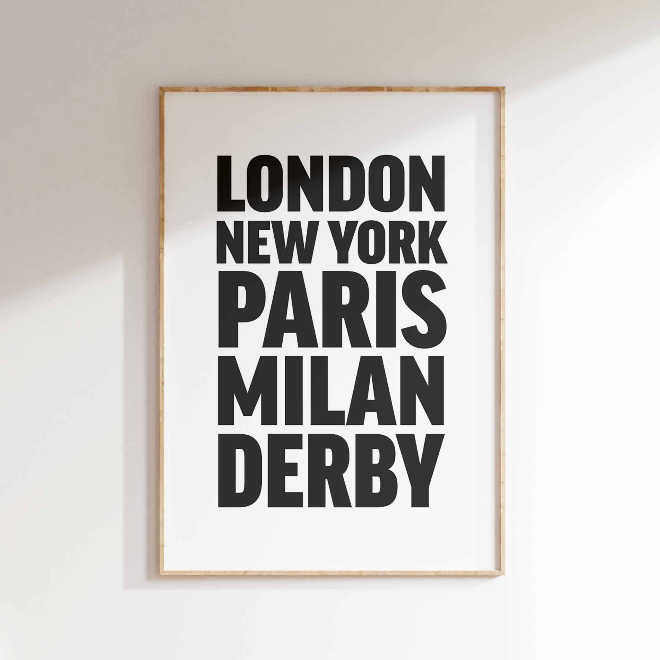 DERBY poster