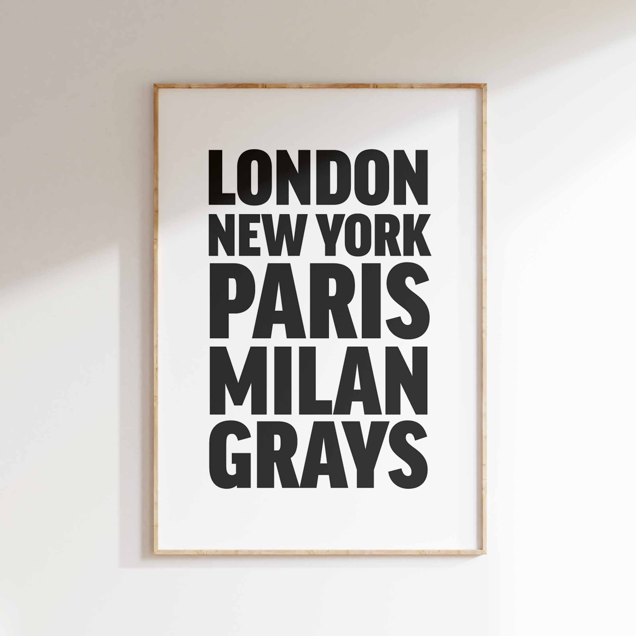 GRAYS poster
