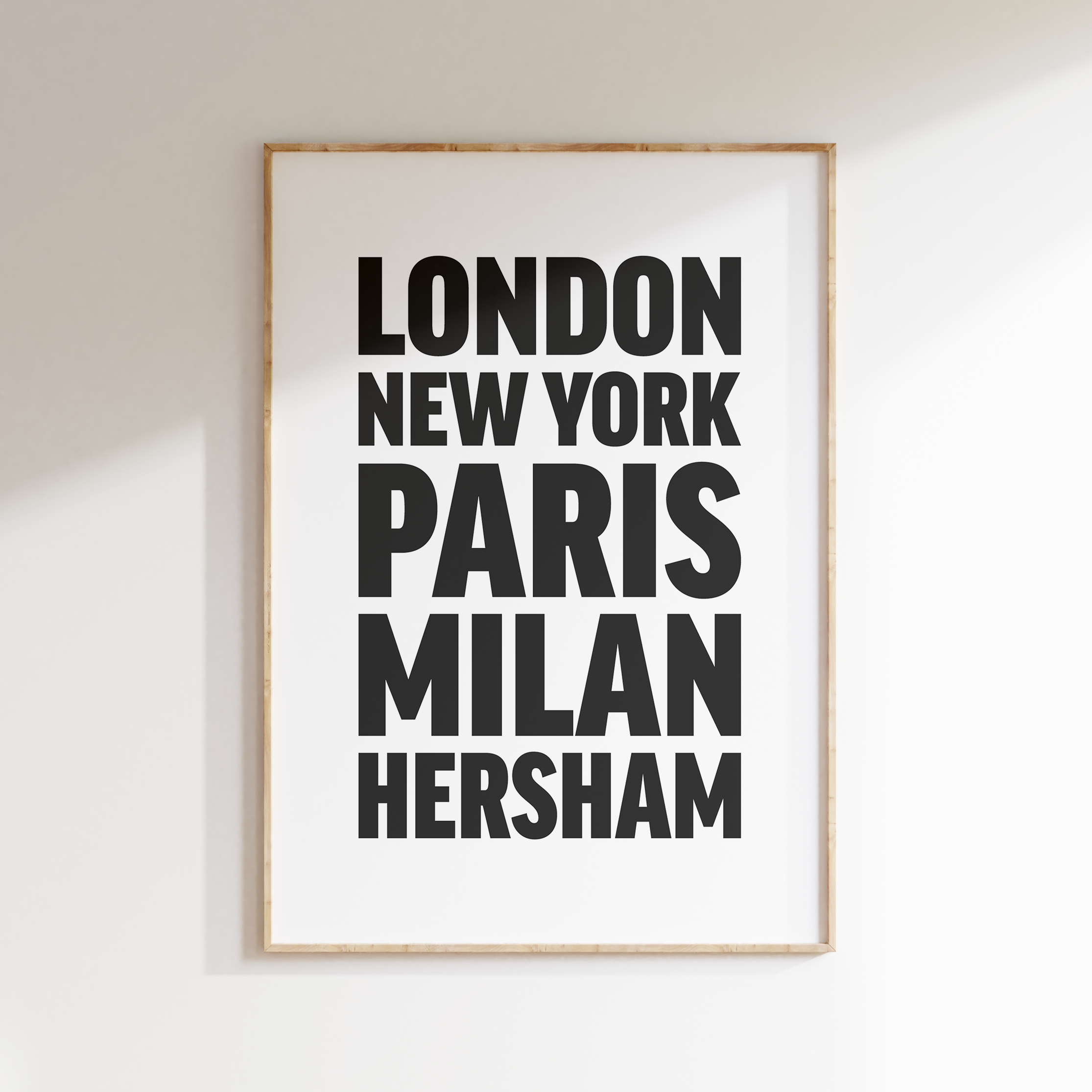 HERSHAM poster