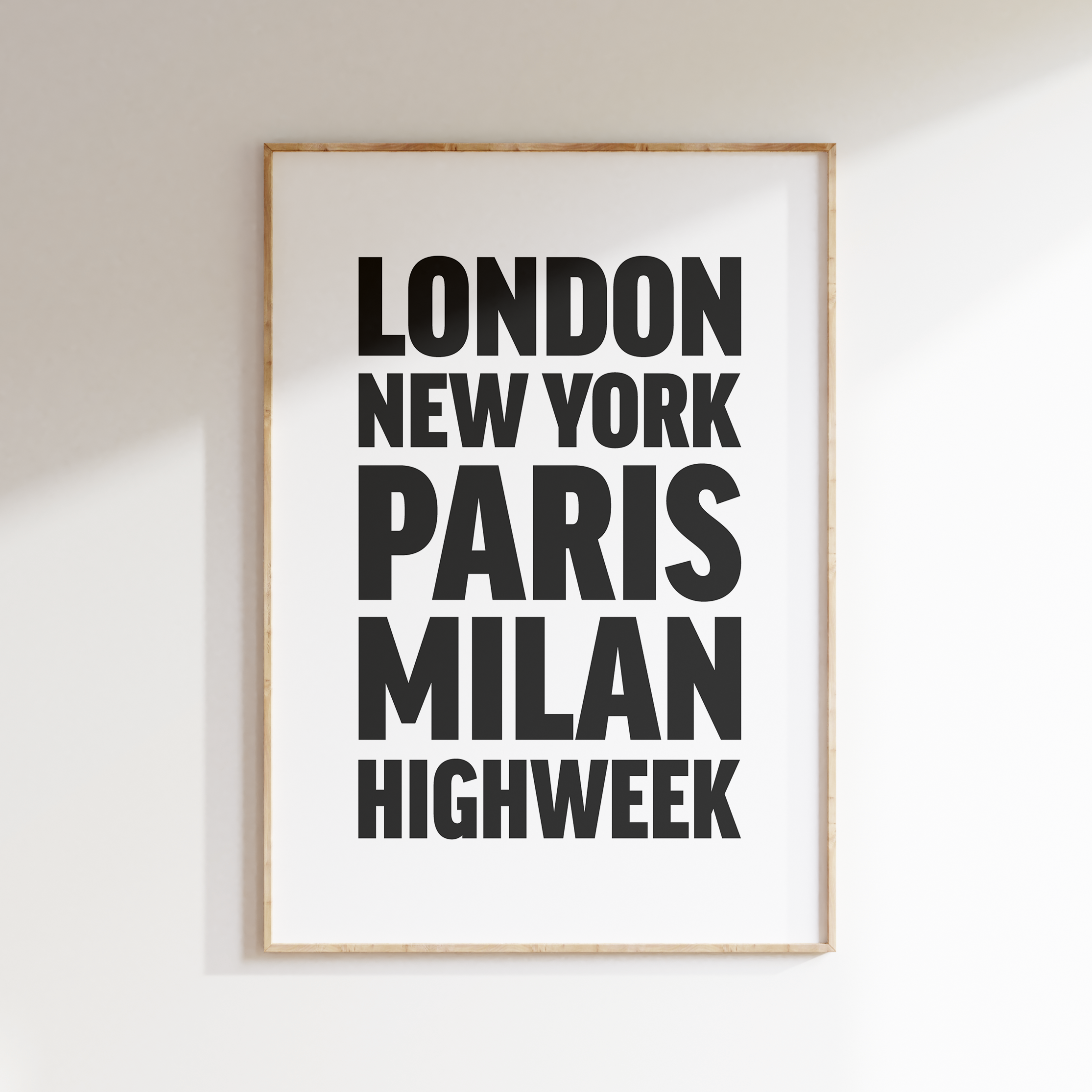 HIGHWEEK poster