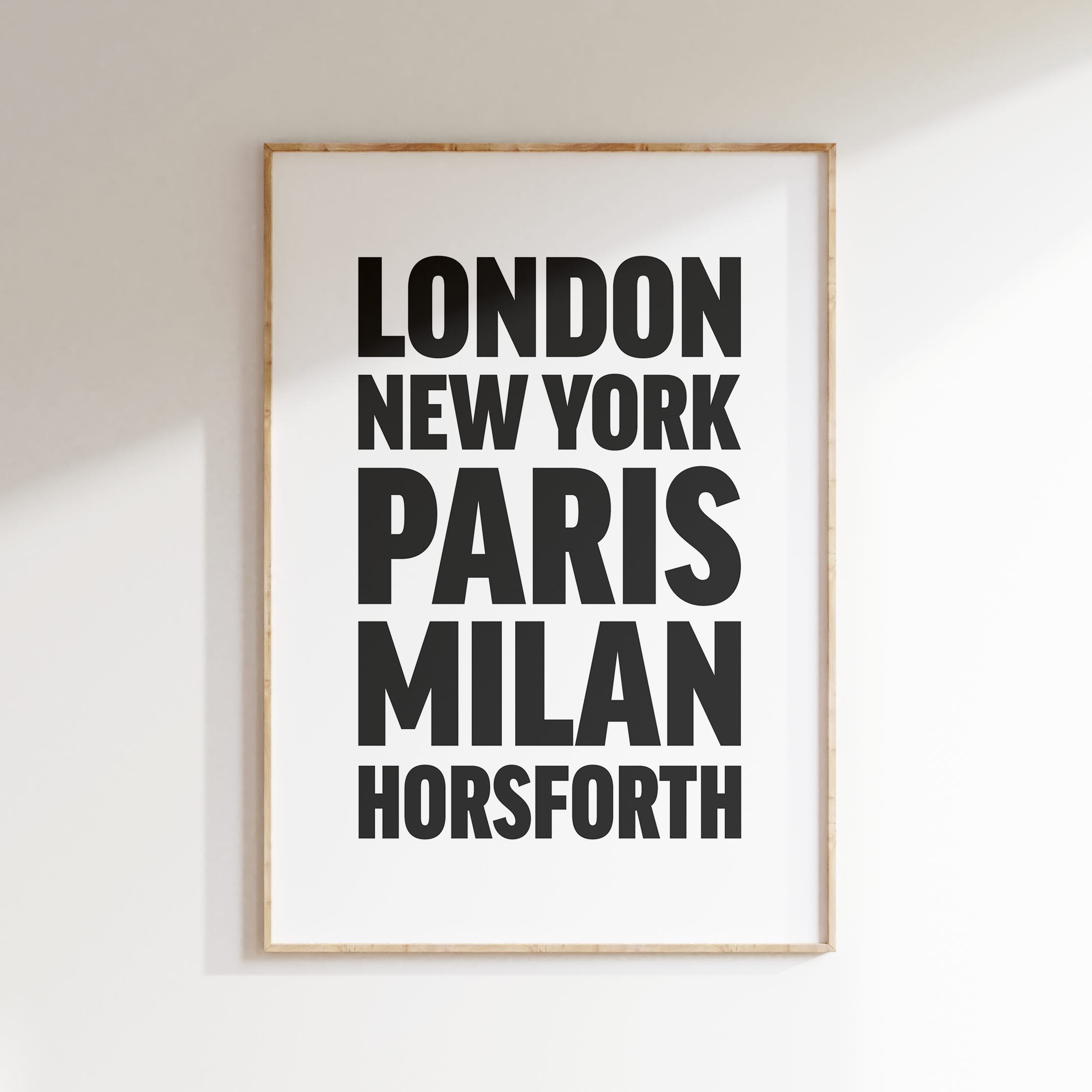 HORSFORTH poster