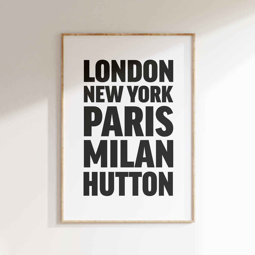 HUTTON poster
