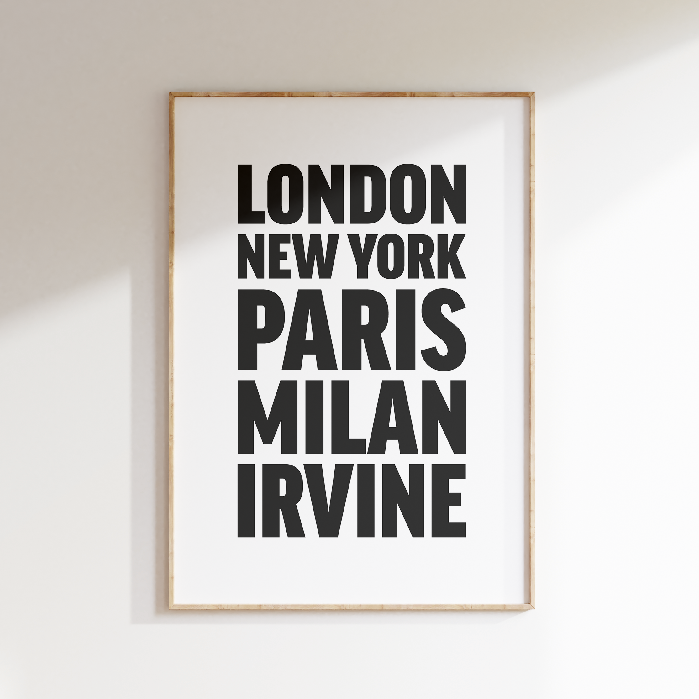 IRVINE poster