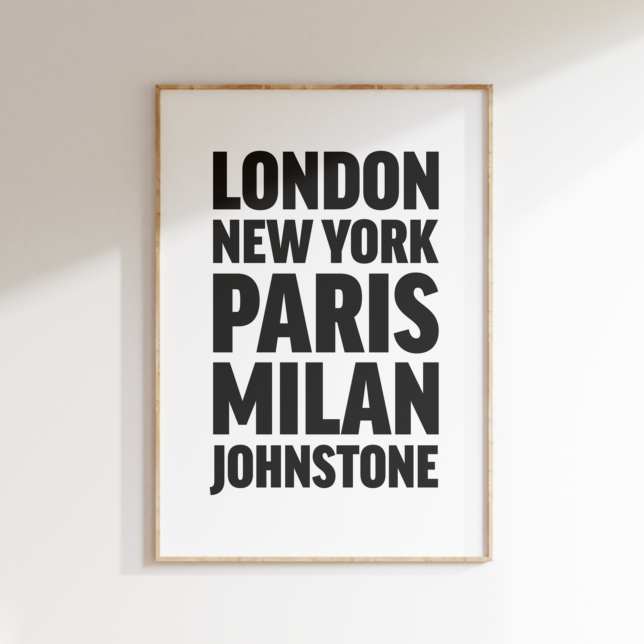 JOHNSTONE poster