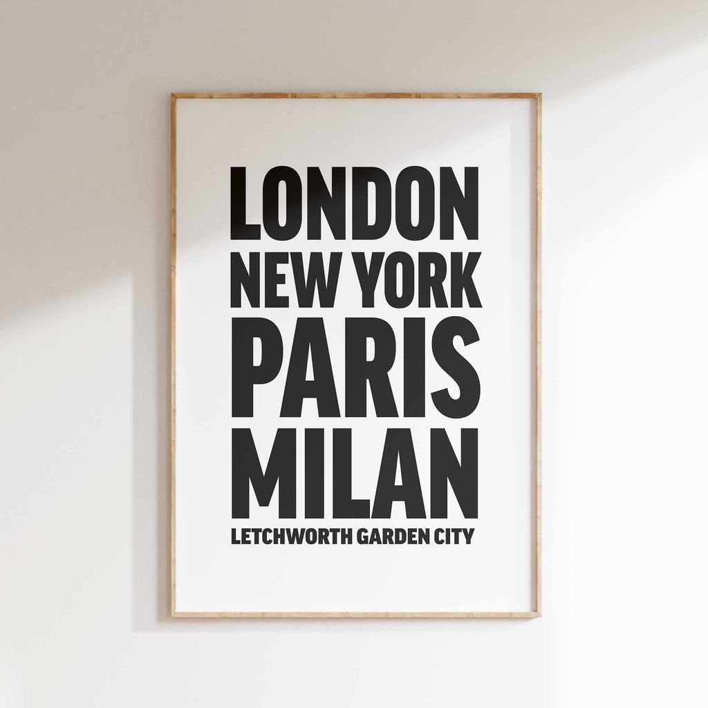 LETCHWORTH GARDEN CITY poster