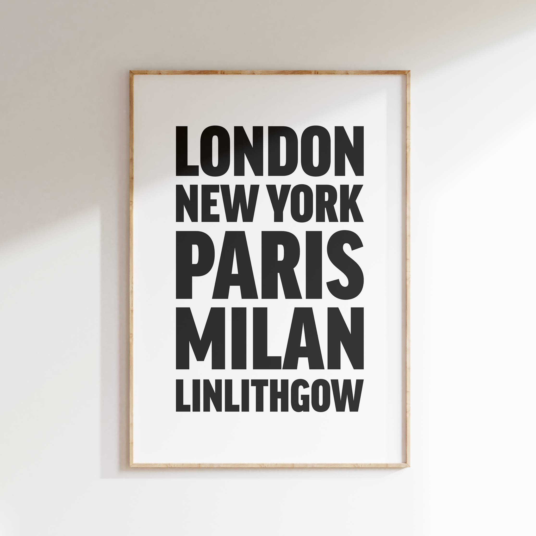 LINLITHGOW poster