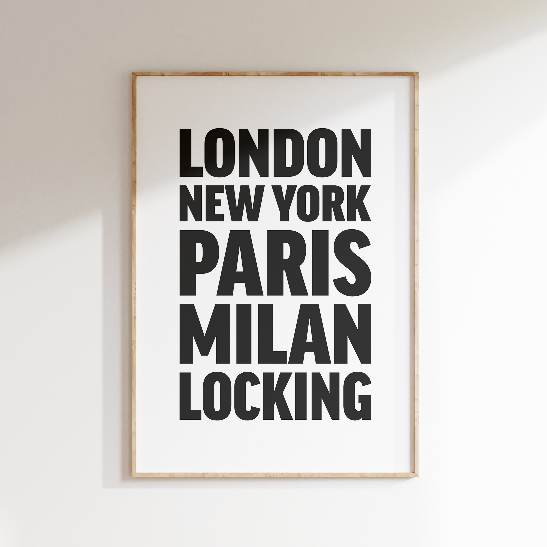 LOCKING poster