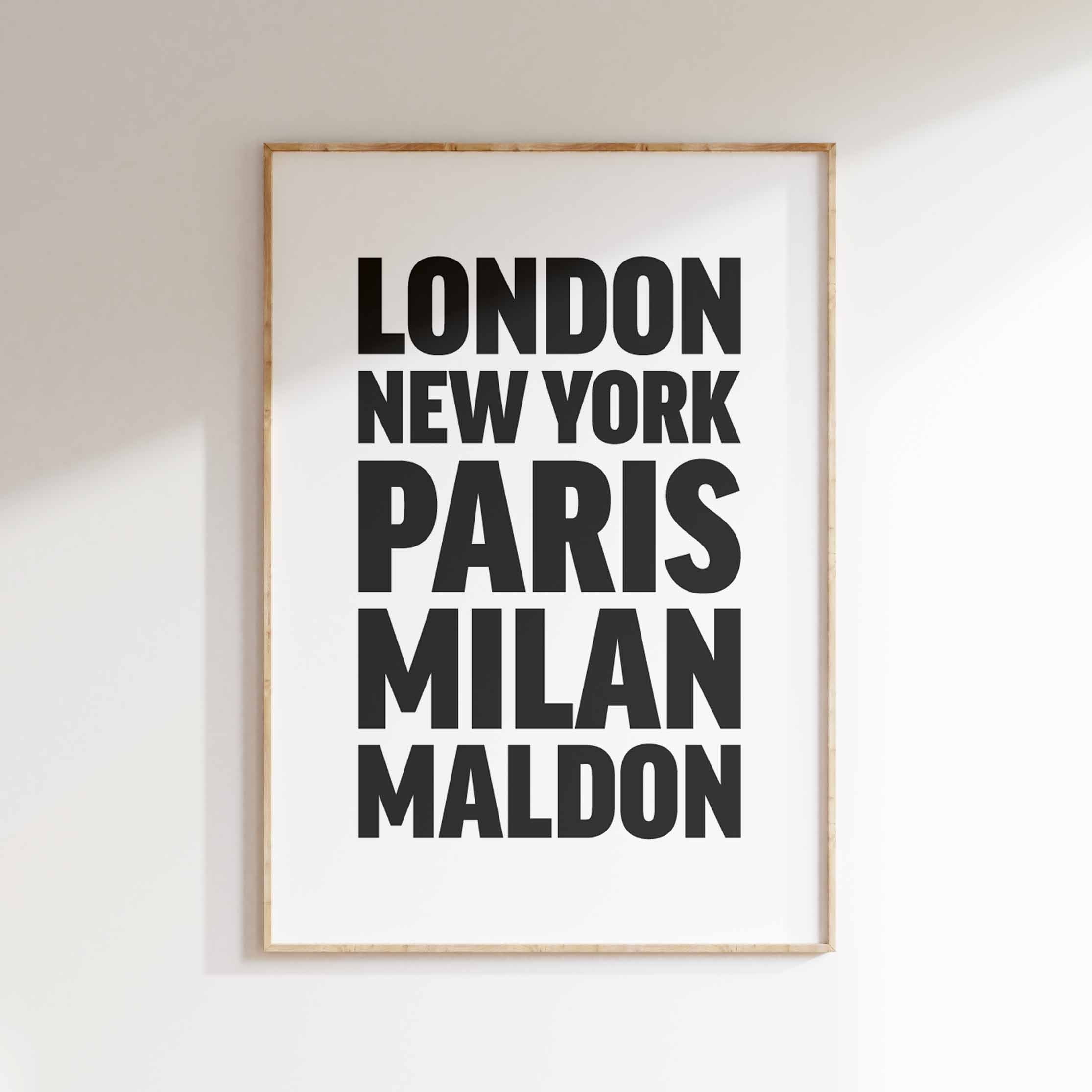 MALDON poster