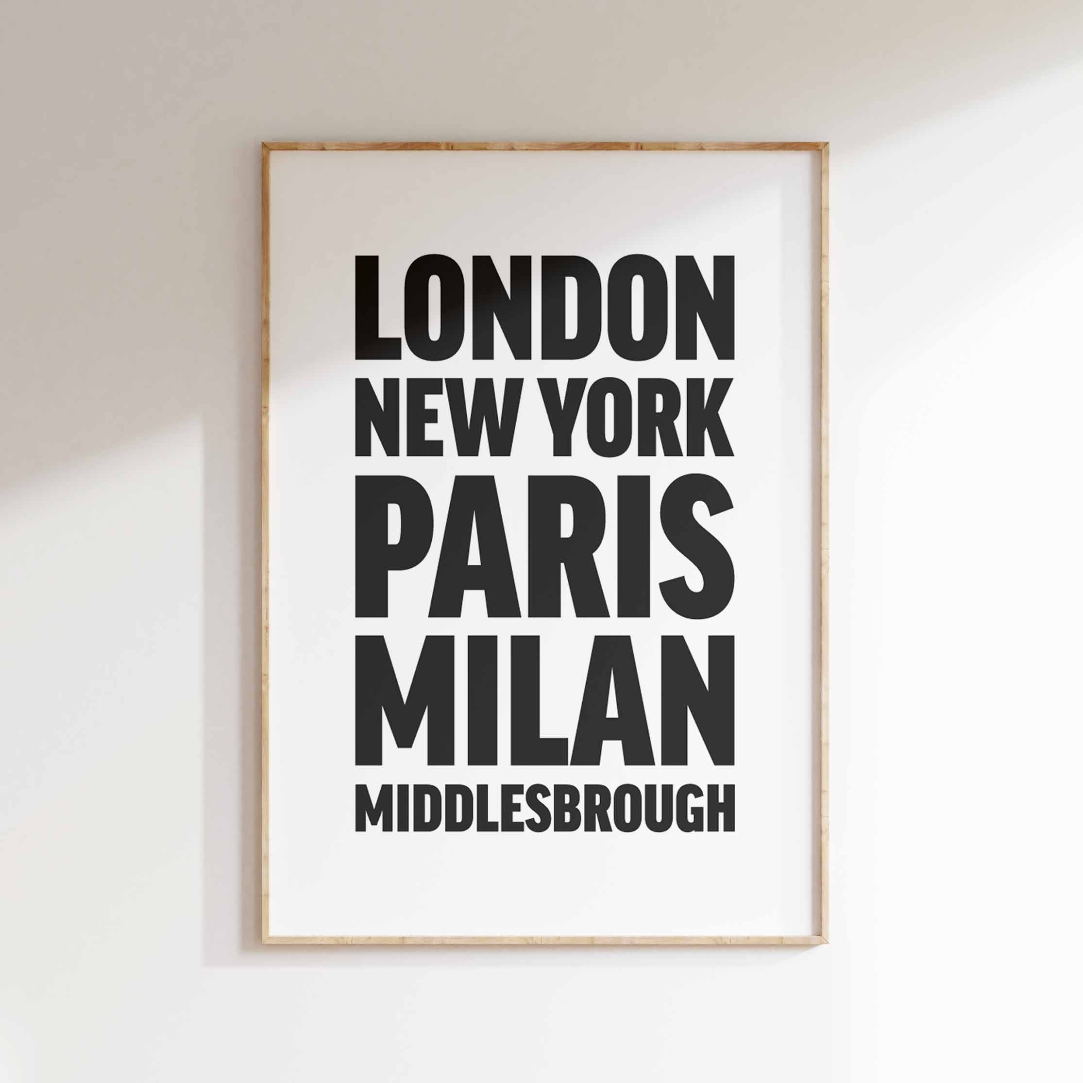 MIDDLESBROUGH poster