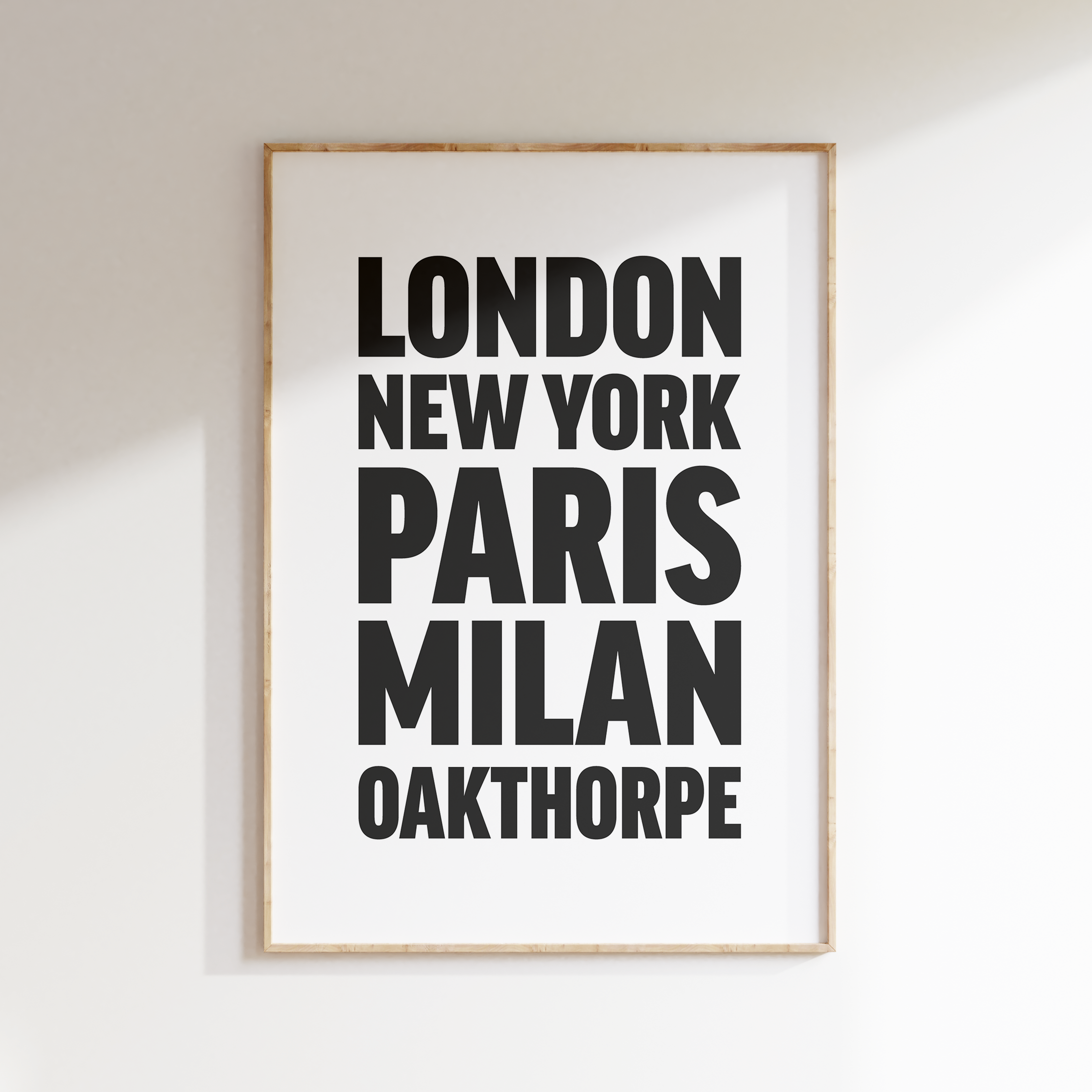 OAKTHORPE poster