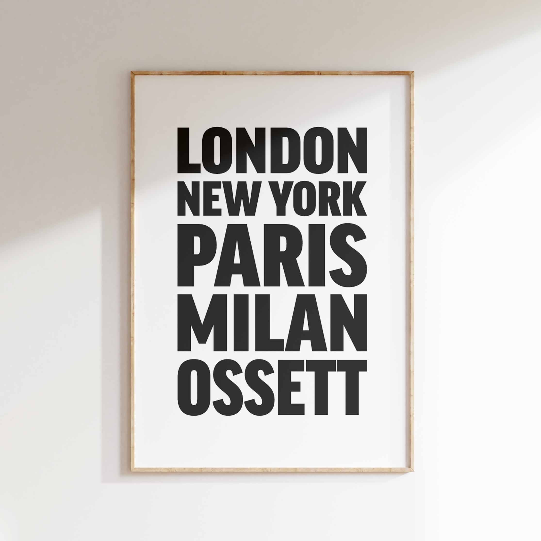 OSSETT poster