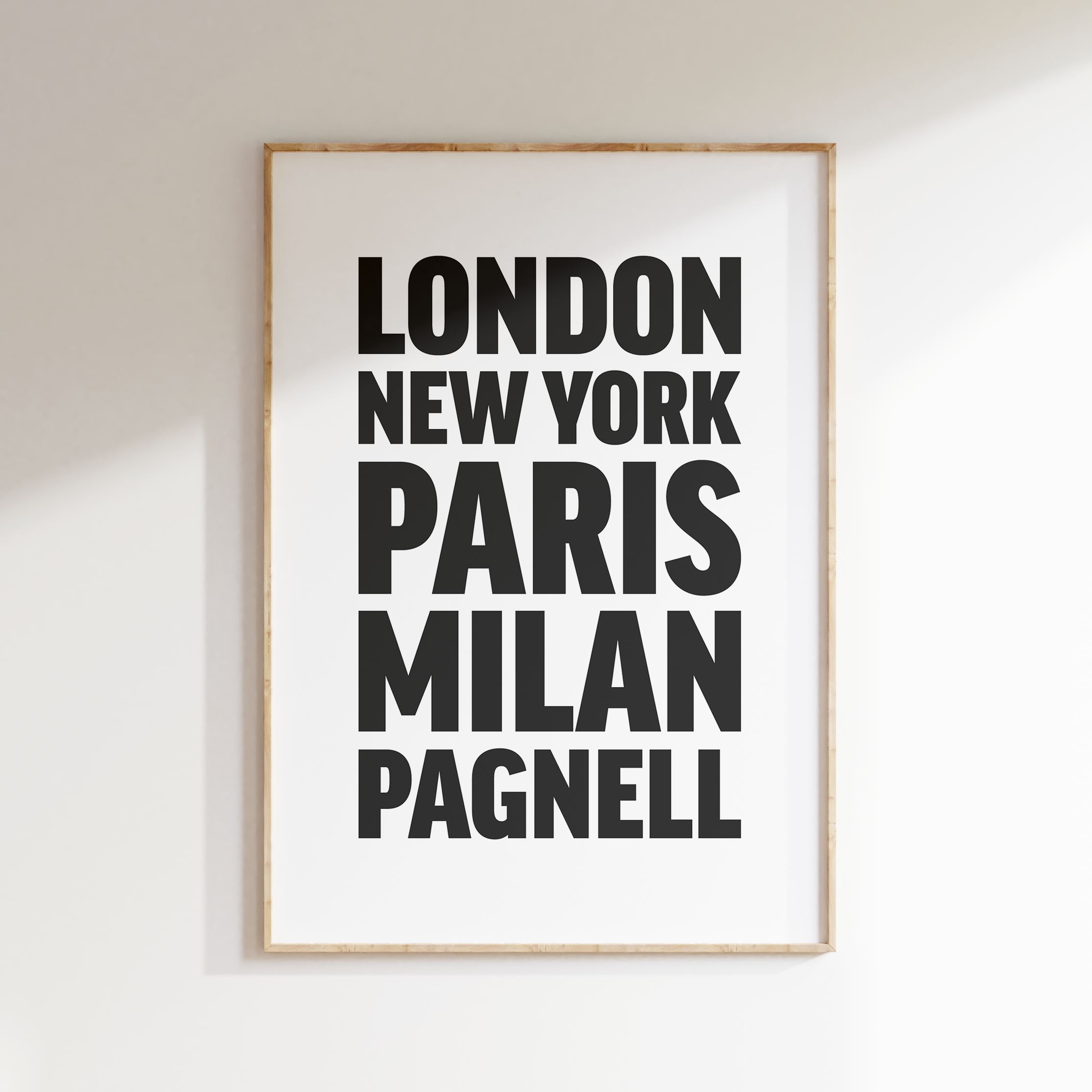 PAGNELL poster