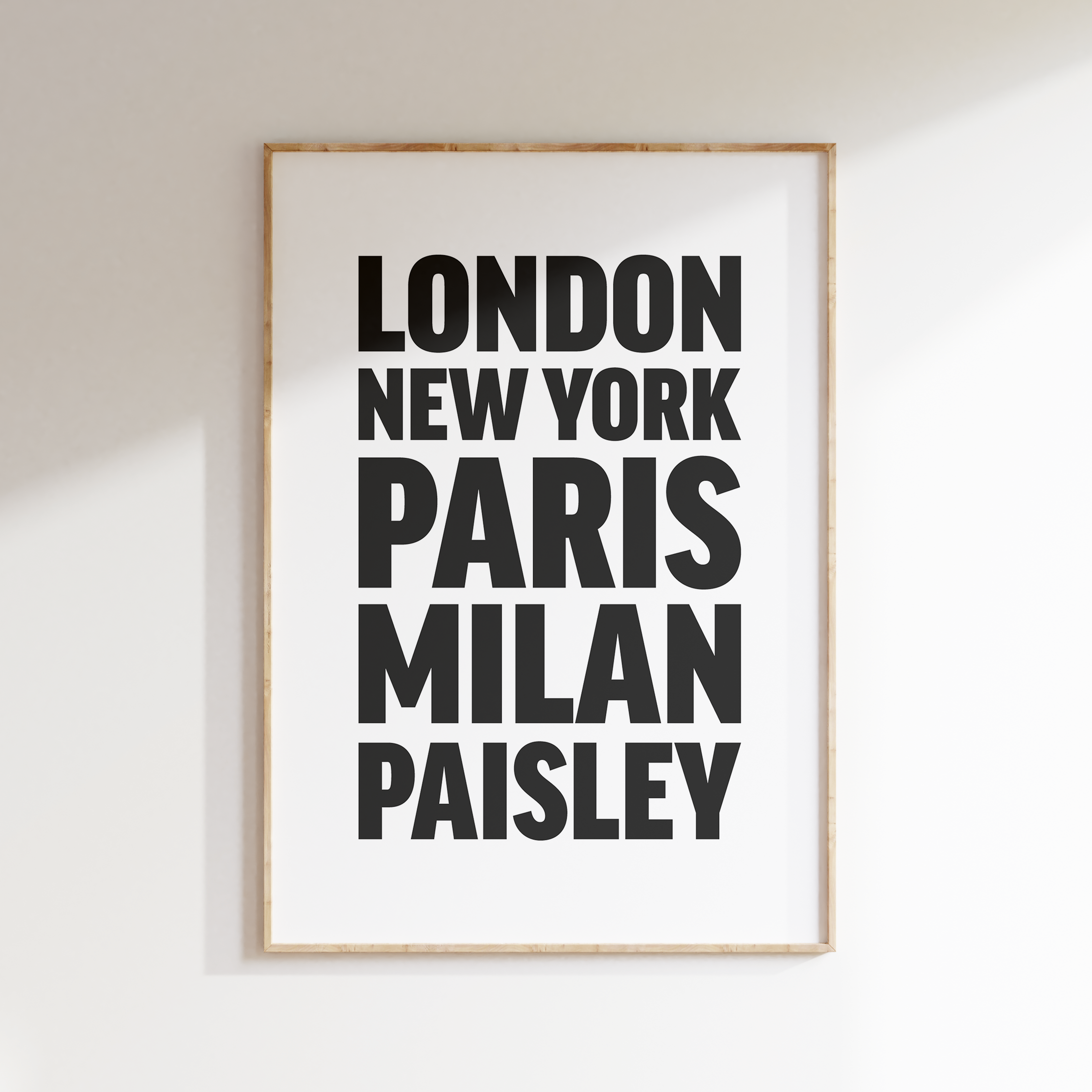 PAISLEY poster