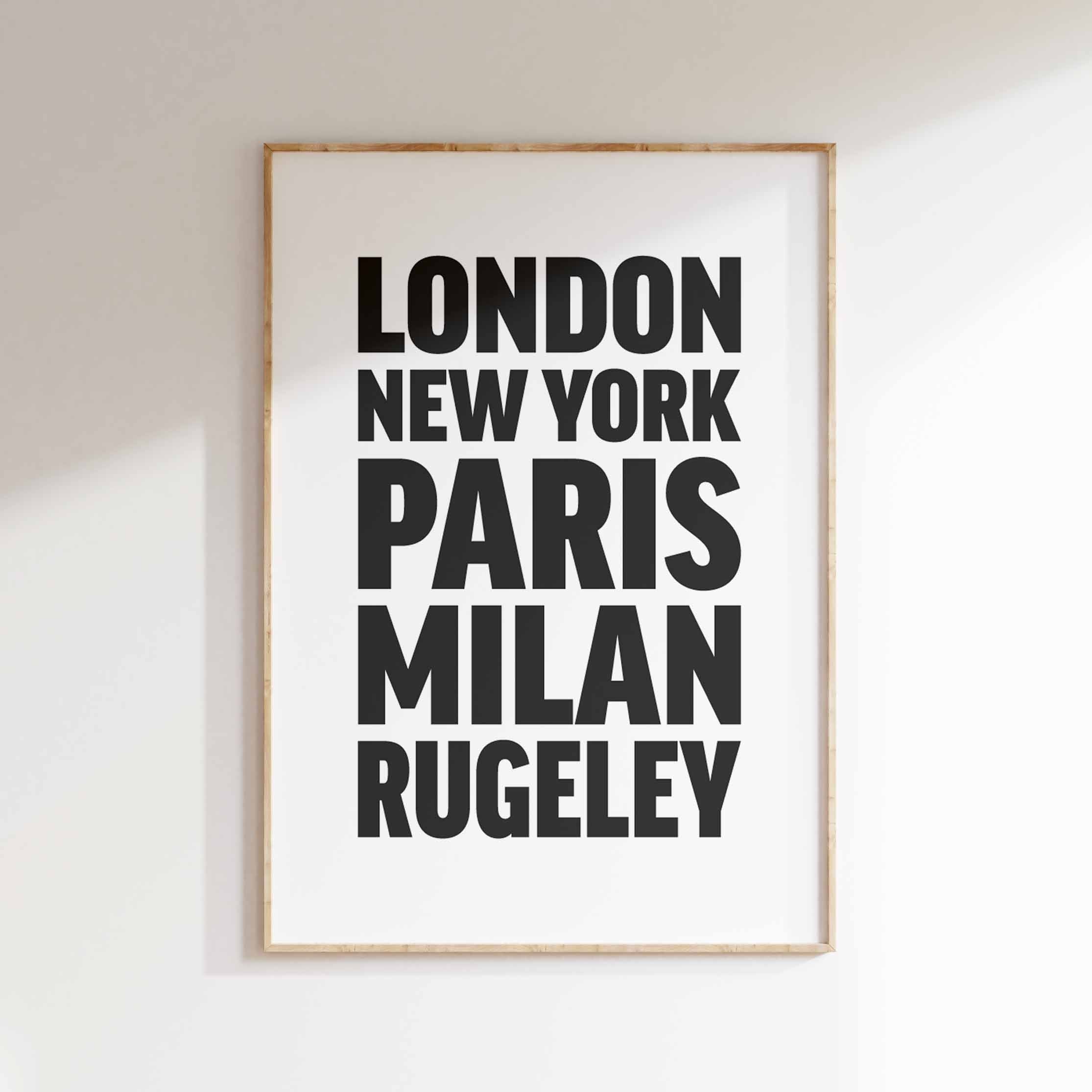 RUGELEY poster