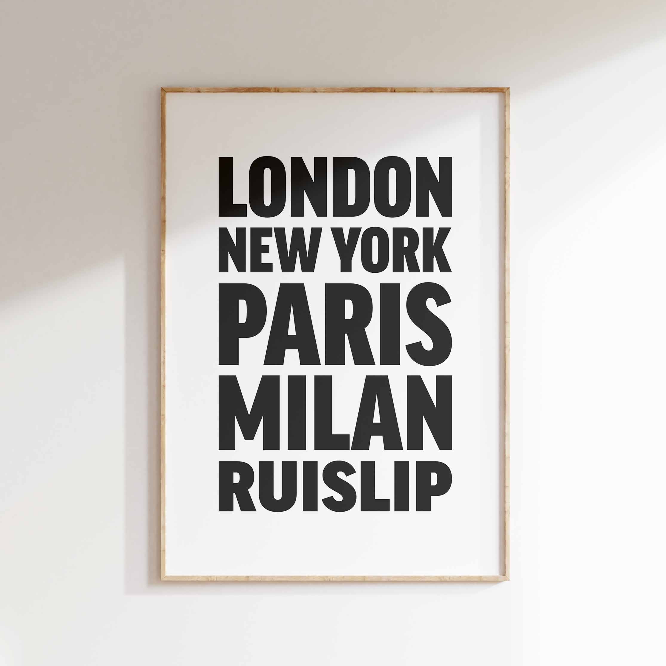 RUISLIP poster