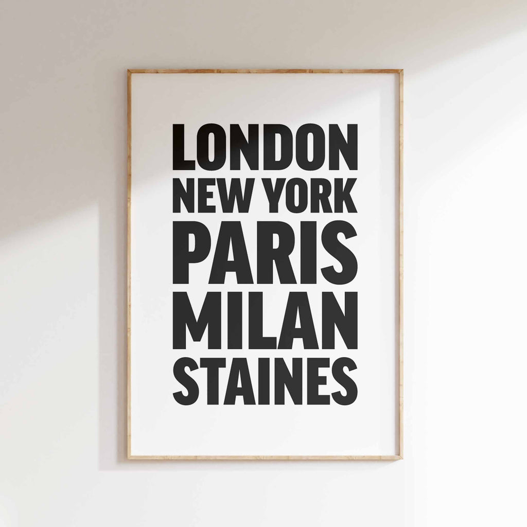 STAINES poster