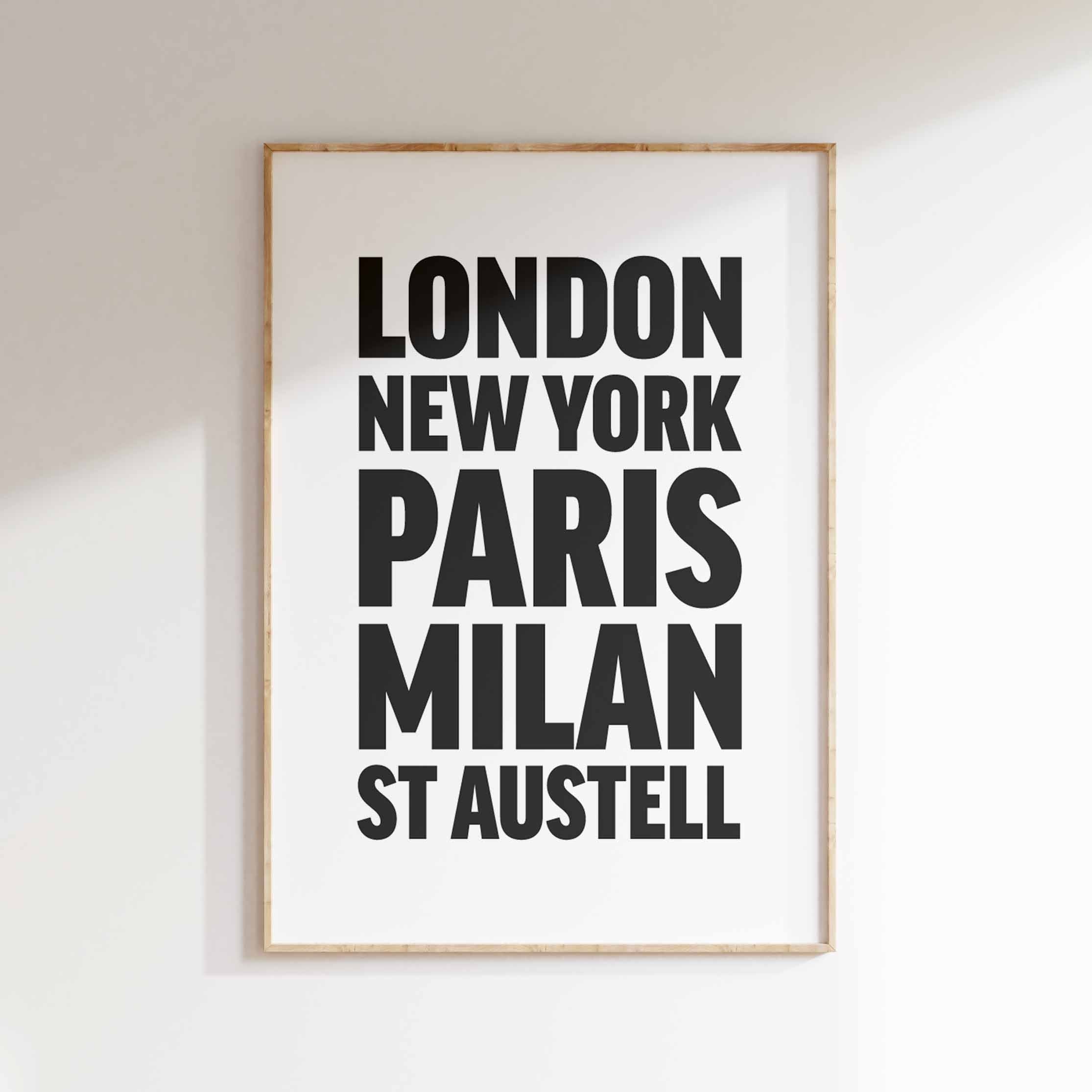 ST AUSTELL poster