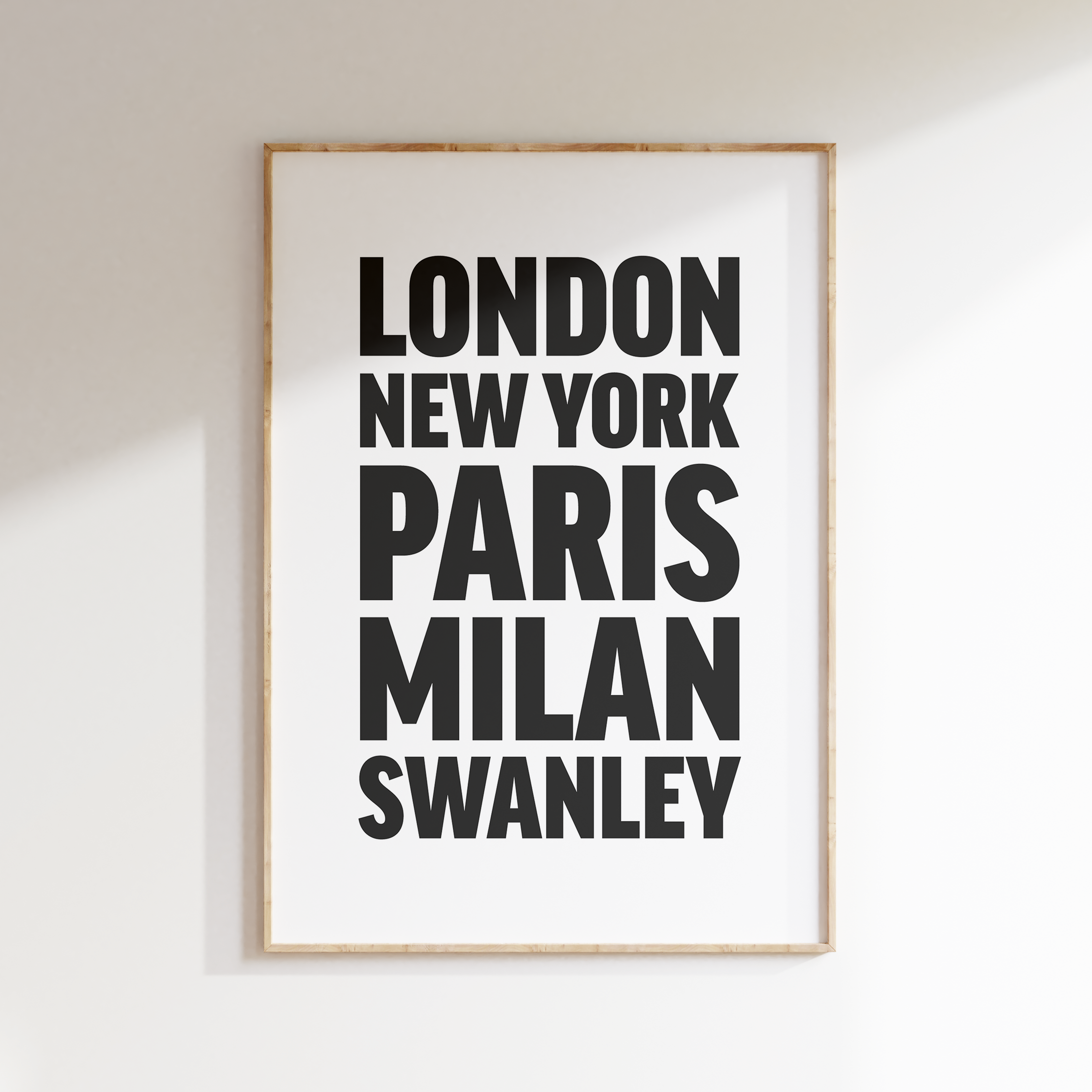SWANLEY poster
