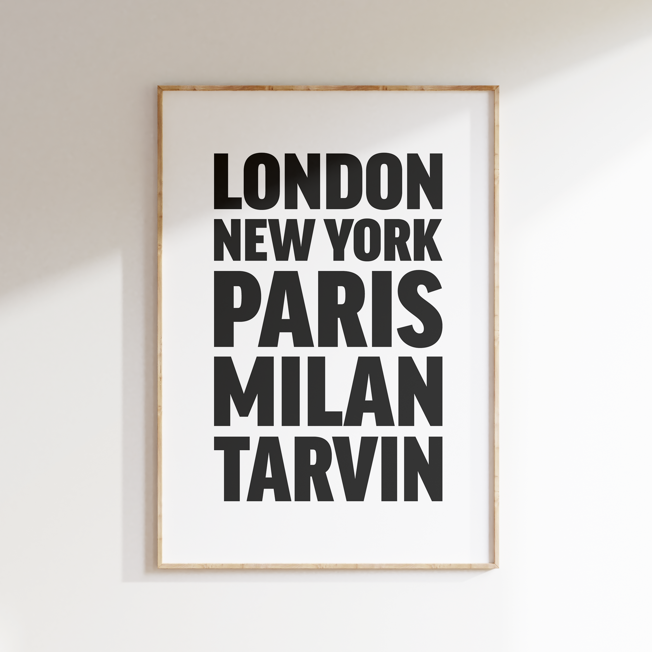 TARVIN poster