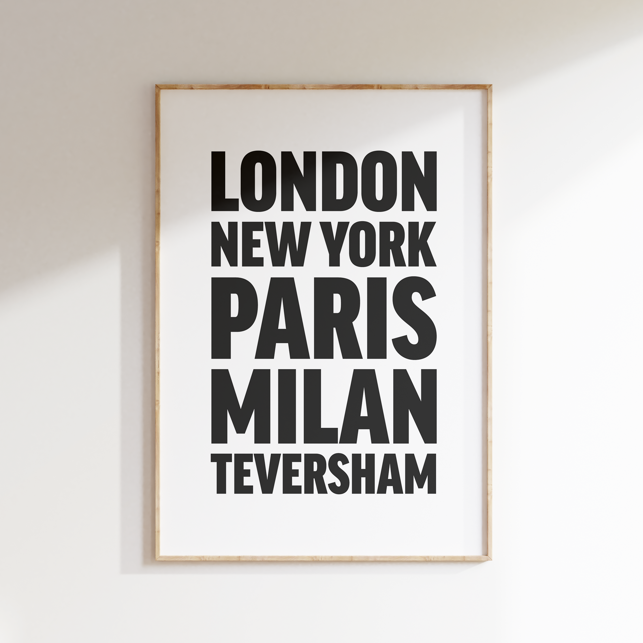 TEVERSHAM poster