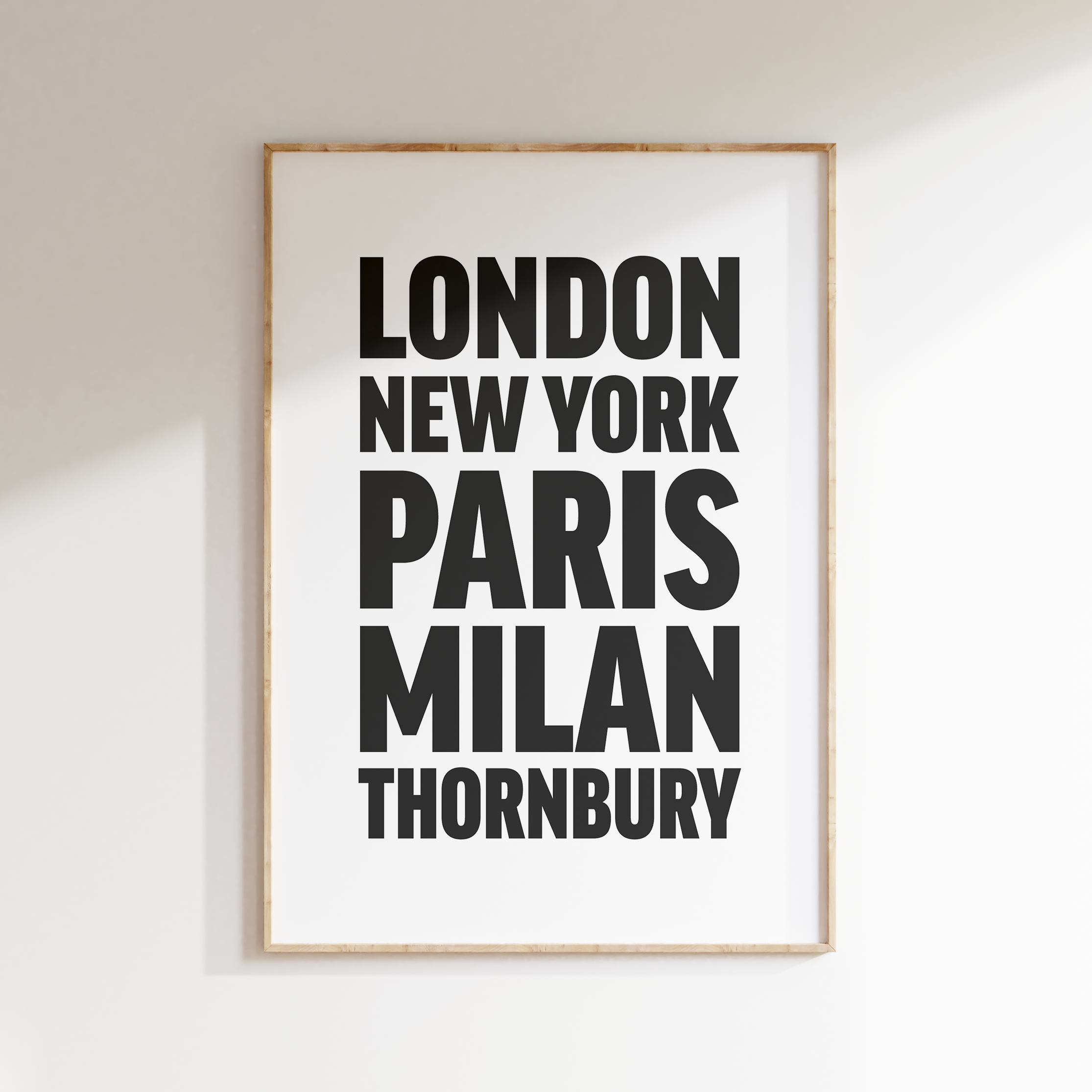 THORNBURY poster