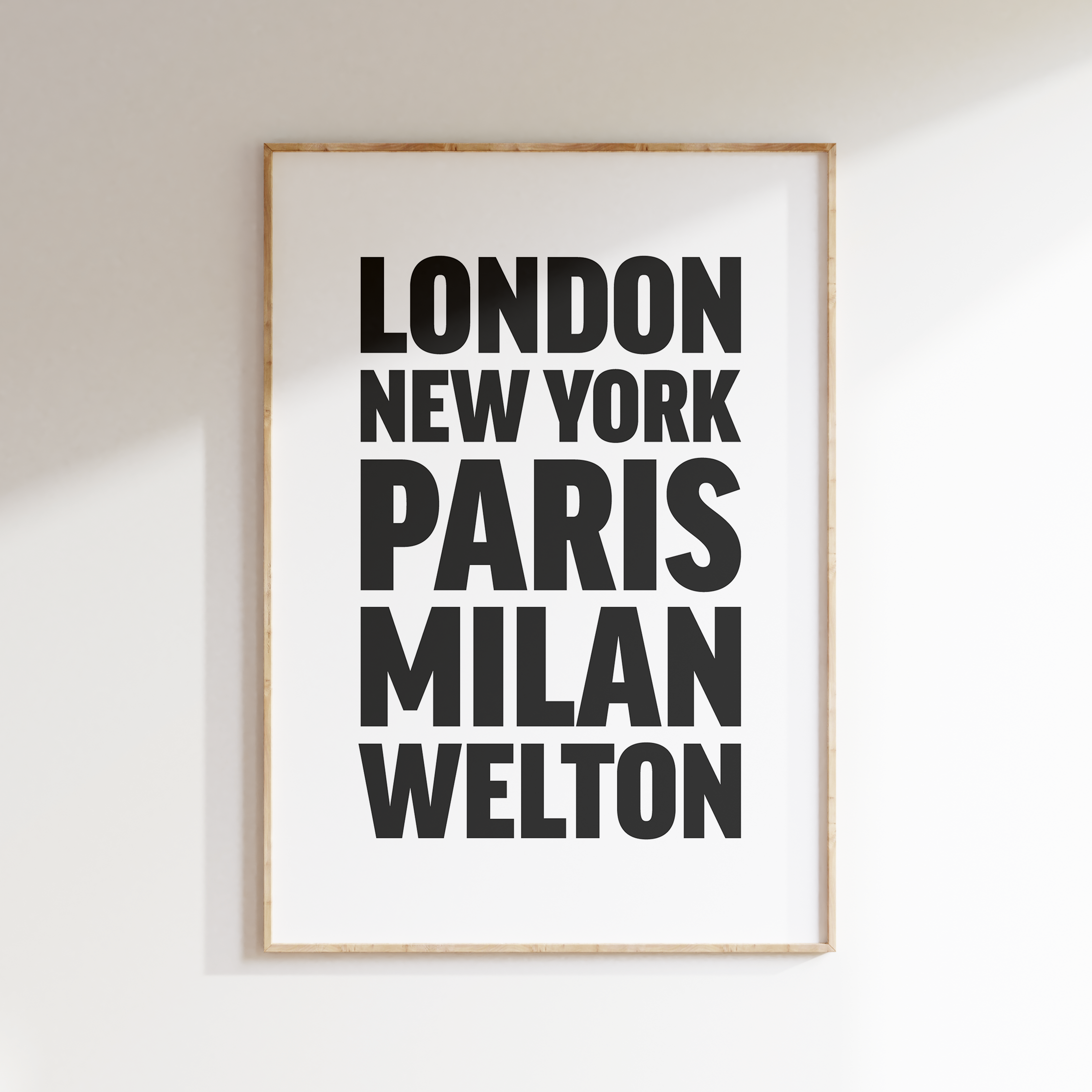 WELTON poster