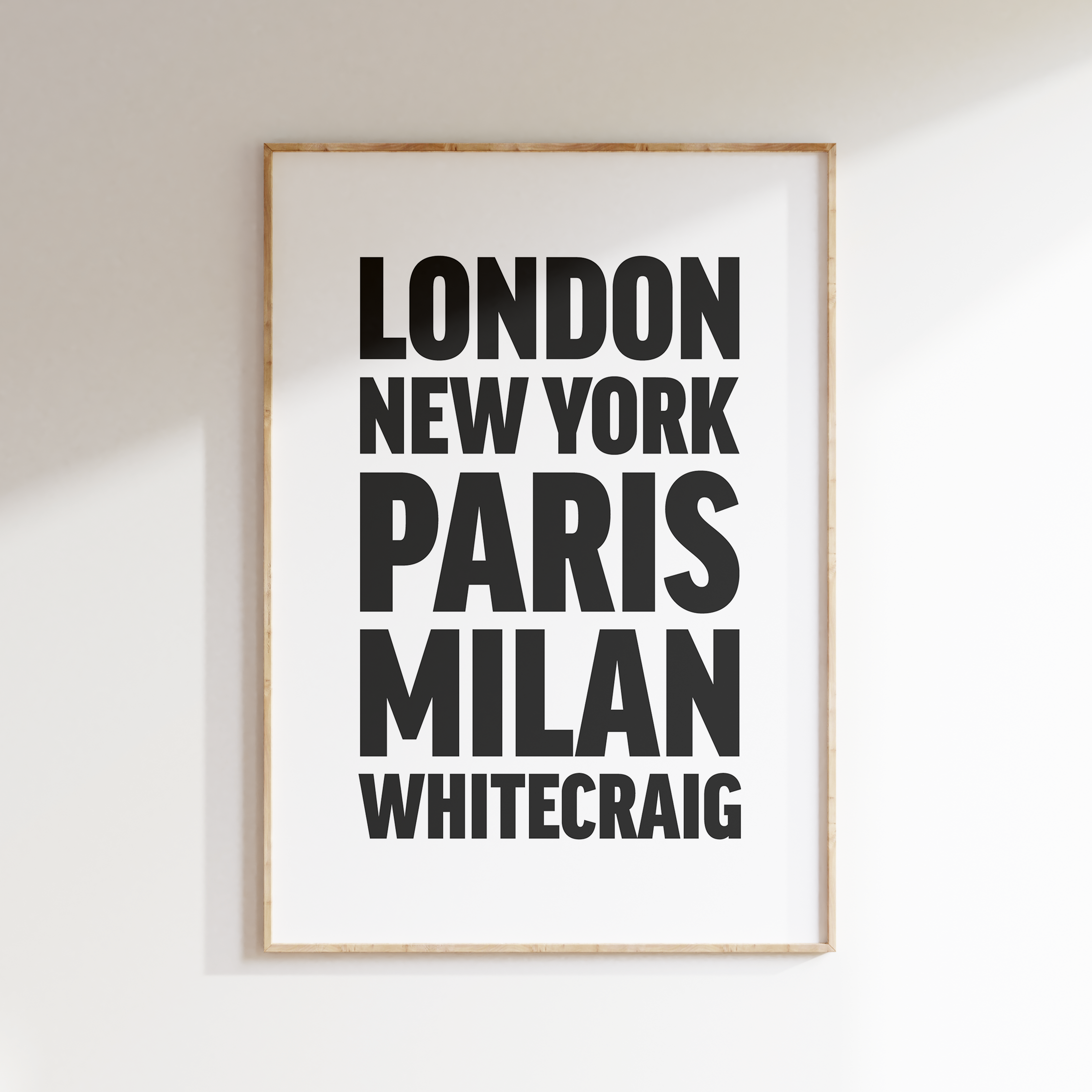 WHITECRAIG poster