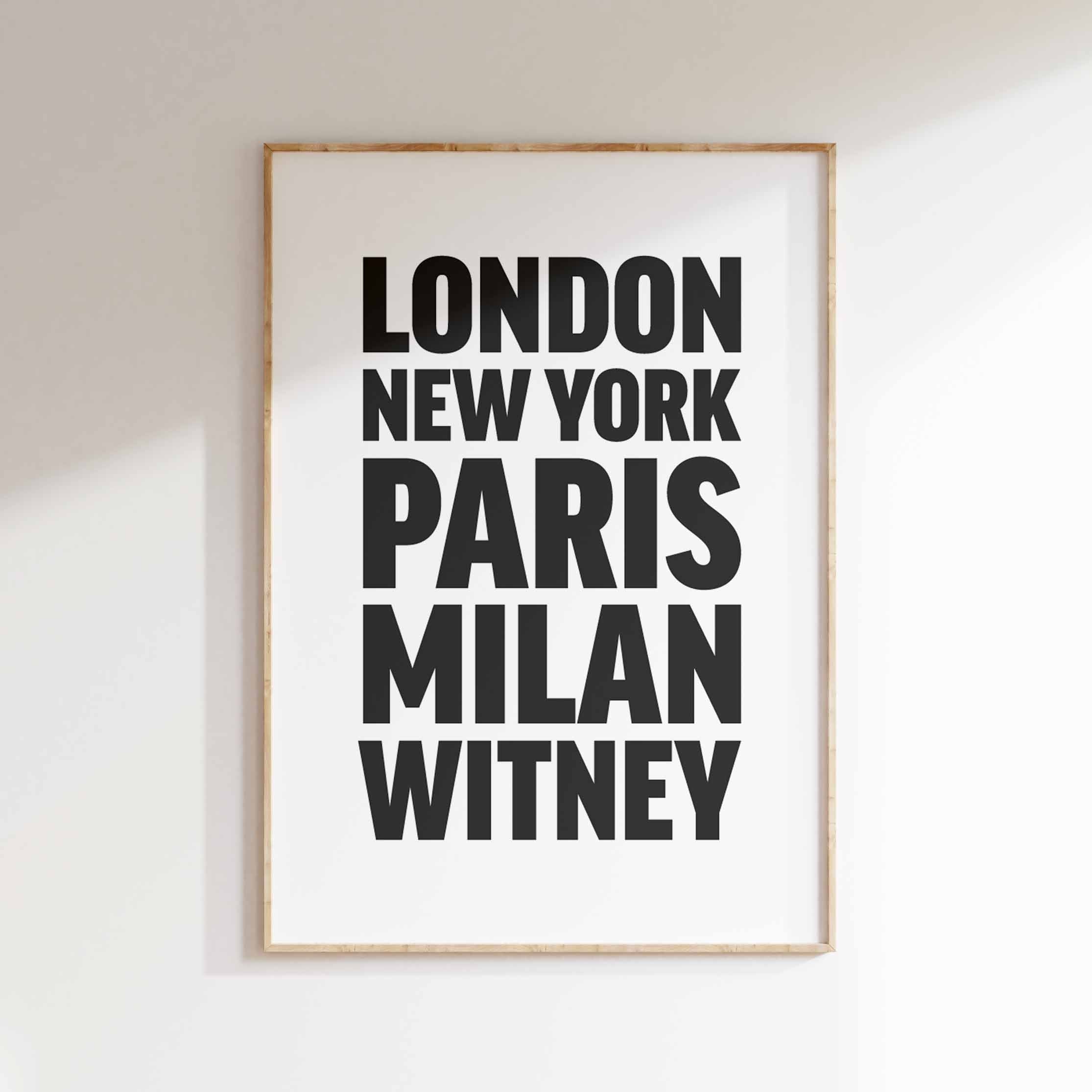 WITNEY poster