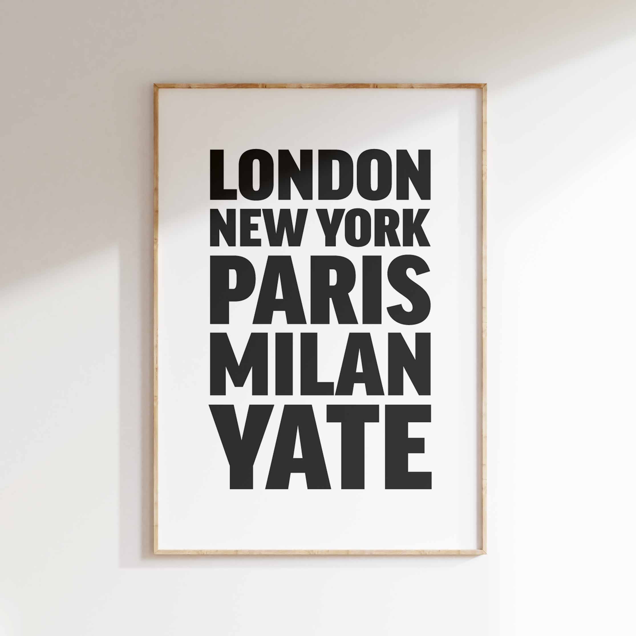 YATE poster